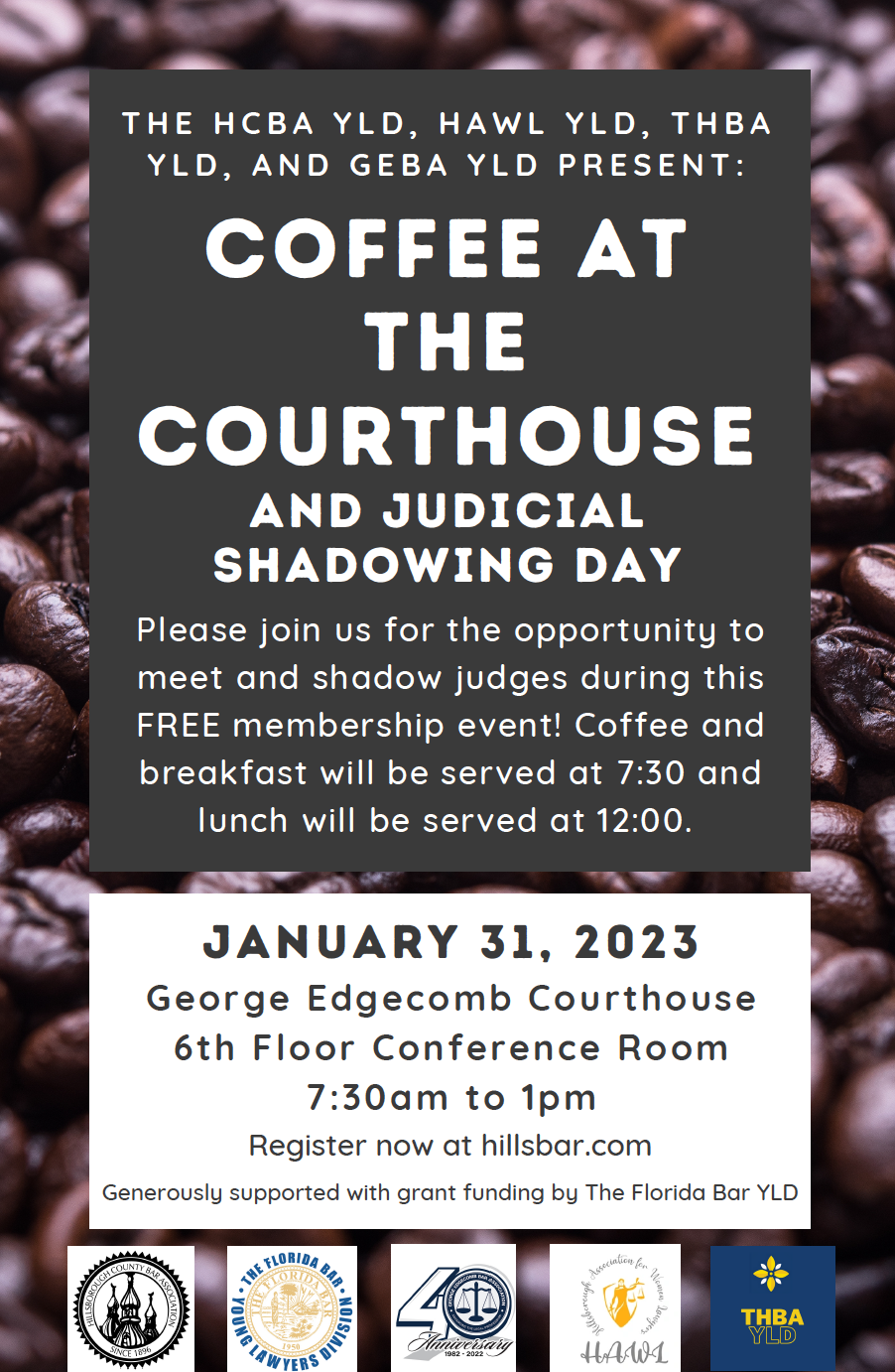 Coffee At the Courthouse – Judicial Shadowing Day