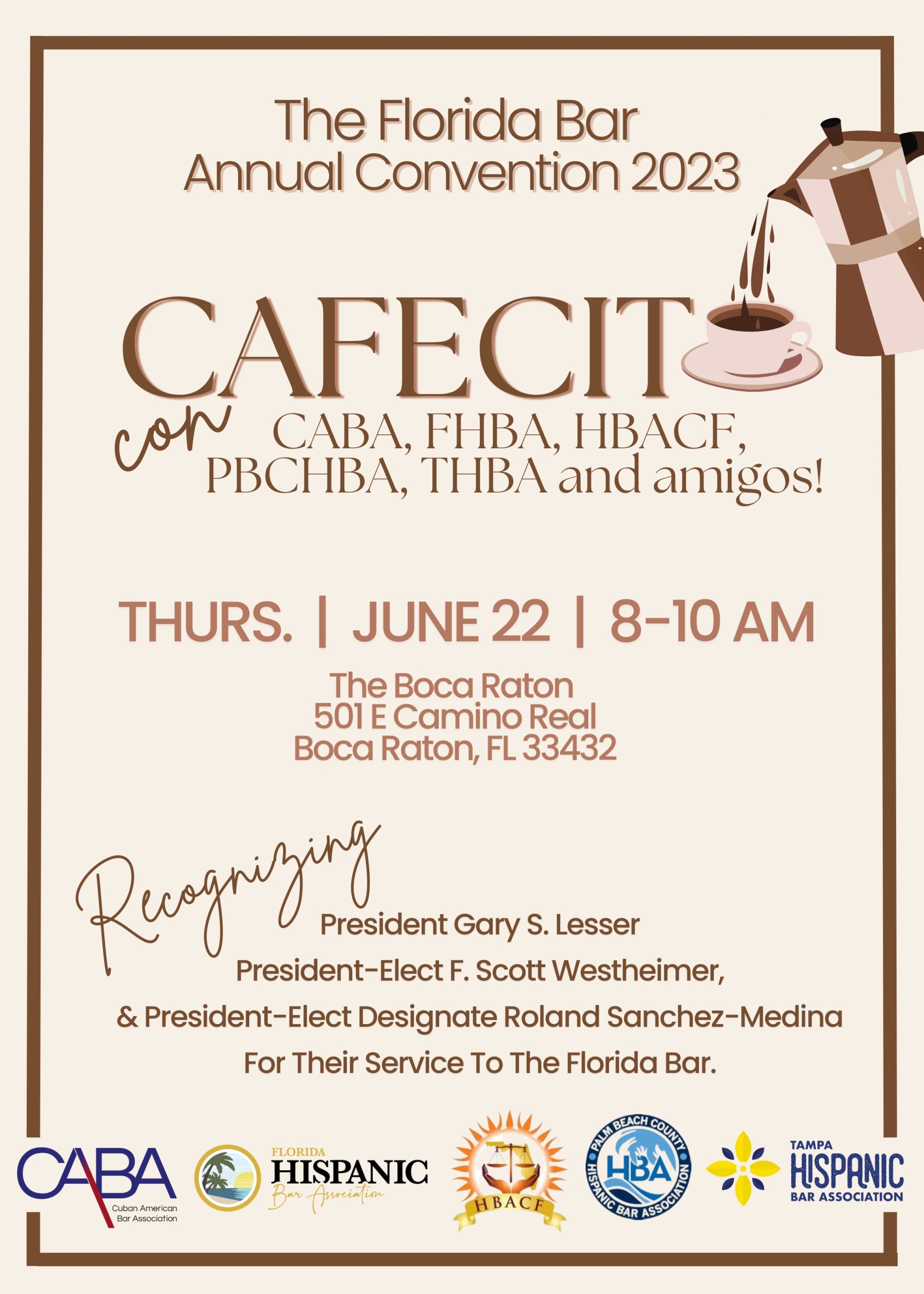 Cafecito at the Florida Bar Convention